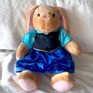 Build a bear floppy eared bunny in Anna costume